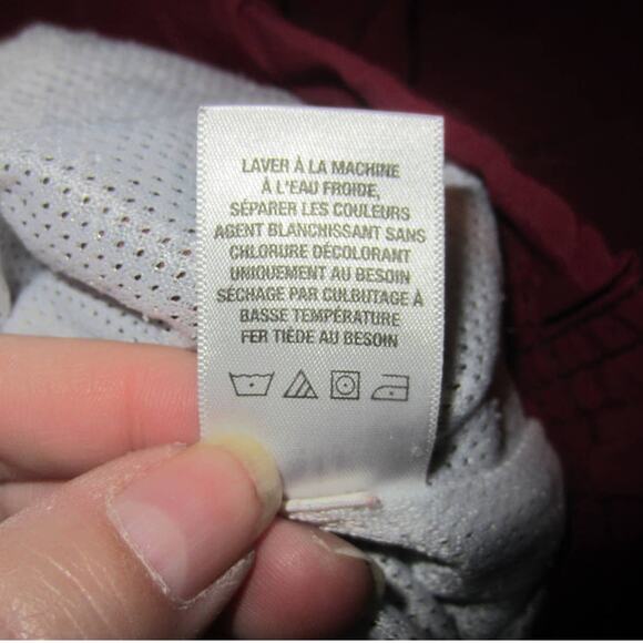 Y2K Sporty Maroon Full Zip Hooded Windbreaker Jacket Aeropostale Small - Picture 6 of 7